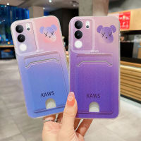 เคสVivo V29 5gน่ารักการ์ตูนหมีรุนแรงพร้อมการออกแบบกระเป๋าการ์ดกันกระแทกยางปลอกอ่อนเคสโทรศัพท์ Vivo V29 5gเคสกรณี