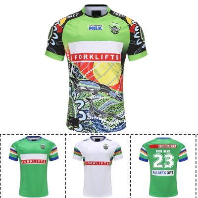 / Home Away (Print / Number）Top Size:S-5XL Raiders Name Jersey Custom Mens Quality Rugby [hot]2023 - Indigenous Canberra