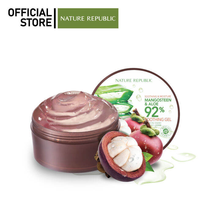 nature-republic-soothing-amp-moisture-aloe-mangosteen-92-soothing-gel-300ml-เจลว่านหางจระเข้ผสมมังคุด-ผิวกระจ่างใส