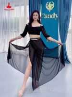 hot【DT】 Belly Dancer Costume Sleeves Top split Skirt 2pcs for Girls Dancing Practice