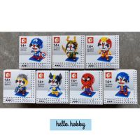 เลโก้นาโน Size L SD 8049-8055 Doraemon Super Heroes Set