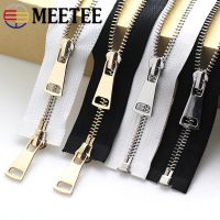 1Pc 5 60-150cm Open End Single/Double Sliders Metal Zipper For Sewing Jacket Coat Zippers Down Zips Repair Kit DIY Accessories