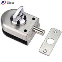 DISSO สแตนเลส304 สำนักงานห้องน้ำ Keyless ความปลอดภัยภายในบ้าน ลูกบิดเลื่อน กลอนเดี่ยว สลักประตู ล็อคประตูกระจก