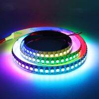 WS2812B แอดเดรสแอดเดรส LED Strip,5V 144พิกเซลส์เมตร5050 RGB ฝันสีไล่แสงสีรุ้ง1M 2M