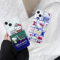 3D คู่การ์ตูนน่ารักรถเข็นช็อปปิ้ง KT ลายแมวสำหรับ IPhone 14 13 12 11 Pro Max สำหรับเคสโทรศัพท์มีสายคล้องแฟชั่นความคิดสร้างสรรค์