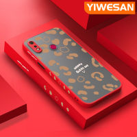 YIWESAN เคสสำหรับ Realme 3 3i 3 Pro เคสแฟชั่นลายการ์ตูนบางๆเป็นดีไซน์ใหม่ฝ้าเคสนิ่มใส่โทรศัพท์แข็งขอบซิลิโคนเคสกันกระแทกคลุมทั้งหมดป้องกันเลนส์กล้อง