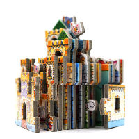 Imported English original genuine mini house Mini Castle The Enchanted Castle Sleeping Beauty cat Princess Mini House series fantasy Castle toy book cardboard modeling book