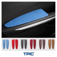 TPIC ALCANTARA สำหรับ BMW F30 F32 F36 E46 G20 G28 G30 X3 G01 E90 3ชุด M ประสิทธิภาพสติกเกอร์ตกแต่งอุปกรณ์ตกแต่งภายในรถ