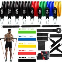 22pcs Pilates Bar Kit Resistance Bands Set 360LBS 200LBS Elastic Latex Pull Rope Home Gym Bodybuilding Workout Bar Fitness Bands Exercise Bands