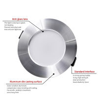 Hot KARWEN LED Downlight 5W 7W 9W 12W 15W เงินเพดานเย็นอบอุ่นสีขาว Led Light AC 220V 230V 240V สำหรับห้องนั่งเล่น