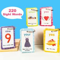 220 Sight Words English Card Games Puzzles for Kids Children Toys Memory Games Early Educational Learning Toys A4 Poster Big Card