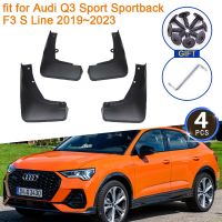 สำหรับ Audi Sportback F3 S Line 2019 2020 2021 2022 2023ล้อหลังแผ่นกันโคลนแผ่นกันกระเซ็น SUV เครื่องป้องกันรถแต่งรถ