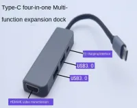 แท่นวาง Type-C ไปยัง USB2.0 Usb-C PD การชาร์จการ์ดเครือข่าย HDMI 4K HD