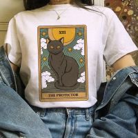Kawaii Tshirt Tarot Cat T Shirt Anime Cute Graphic Tshirts Xs4Xl Tee Gildan Spot 100% Cotton