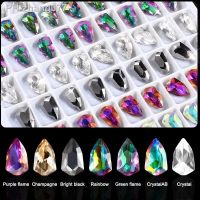 High Quality Pointed Bottom Nail Art Rhinestone Shield K9 Glass Crystal Stone Shiny Fashion 3D Fingernail DIY Decoration