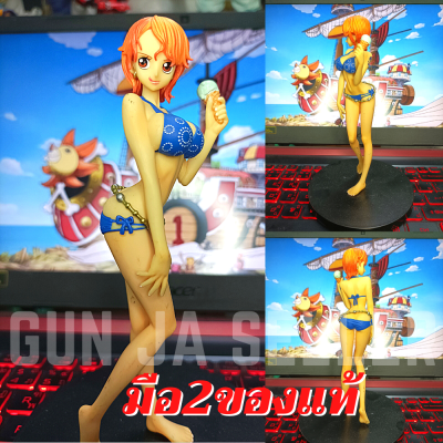 🇯🇵 มือ2 แท้ โมเดลมือ2 โมเดล นามิ บิกินี่ Banpresto One Piece Dx Girls Snap Collection 2 Figure 6" Nami Swimsuit