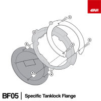 GIVI BF05 - Specific Tanklock Flange - อุปกรณ์สำหรับติดตั้งกระเป๋าถังนํ้ามัน