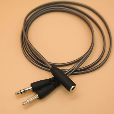 【2023】Y-Splitter 1 Female to 2 Male 3.5mm Mic Stereo Audio Adapter Audio Cable Headphone transducer combo adapter splitter for headset