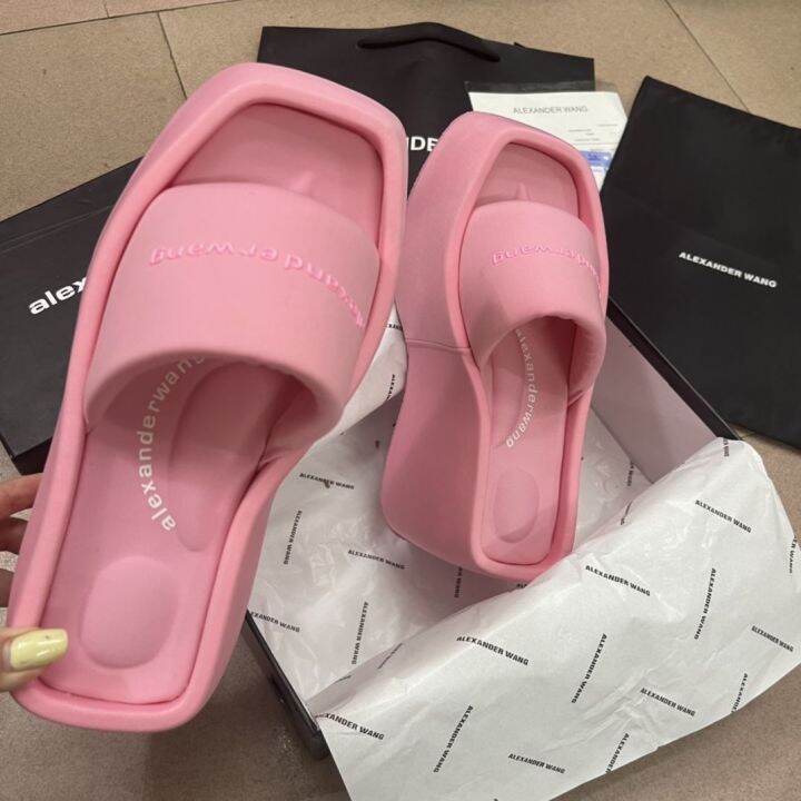 high-quality-original-popular-wedge-heel-slippers-shoes-womens-pink-satin-slippers-sexy-thick-sole-heightened-outer-wear-slippers-summer-new-style-womens-shoes-slippers-for-women-slides-outside-wear-s