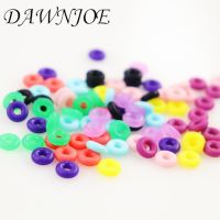 【DT】hot！ 100pcs 2 3 4mm Hole 6mm Fixed Positioning Rubber Clip Charms Safety Stopper Spacer Beads Jewelry Making Findings