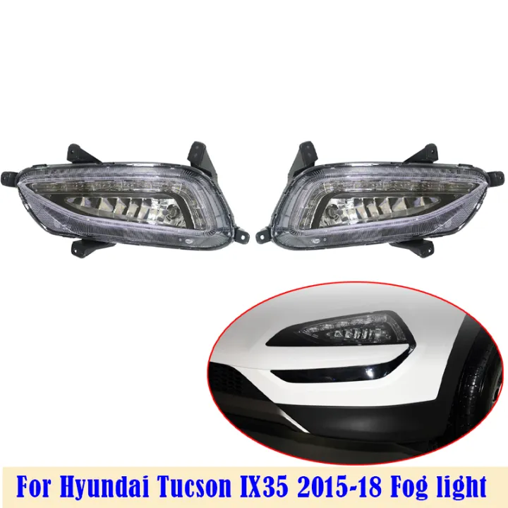 For Hyundai Tucson IX35 2015 2016 2017 2018 Front Bumper Fog Light ...