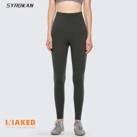 【CC】 SYROKAN Women  39;s Mesh Waist Leggings with Srawstring Pants-28 Inches