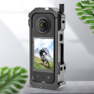 สำหรับ Insta360 X3กรงโลหะ Rait Insta360 X 3กรอบรูปขยายได้ป้องกันกล้องเครื่องประดับกล้องเพื่อการกีฬาเคสป้องกัน