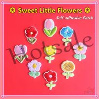 【hot sale】 ┅✶◆ B15 ✿ Ins：Little Flowers Series 02 Self-adhesive Sticker Patch ✿ 1Pc Sweet Tulip DIY Sew on Iron on Embroidery Clothes Bag Accessories Badges Patches