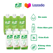 Combo 6 Hộp Nước Dừa Vico Fresh 330ml 3 Dứa, 3 Xiêm