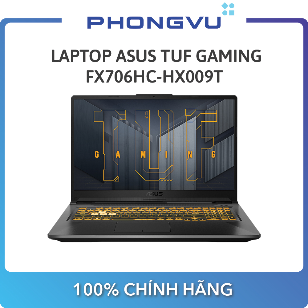 Laptop Asus TUF Gaming FX706HC ( 17.3 inch FHD/ 144Hz/ i7-11800H/8GB/512GB SSD/RTX 3050/Win10 Home)- Bảo hành 24 tháng