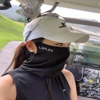 Golf sunscreen mask anti-ultraviolet men s hanging ear veil face protection collar female ice silk breathable to co