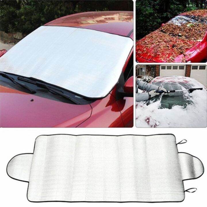 FEBBILY Winter Summer Dust Shield Prevent Frost Sun Shade Shield Folding Car Windshield Cover