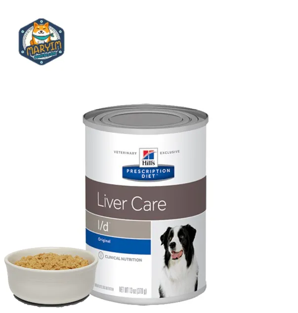 Hill's l/d canned dog food ฮิลล์ อาหารสุนัข ชนิดเปียก กระป๋อง เพื่อประกอบการรักษาโรคตับ ขนาด 370