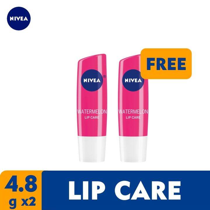 Buy 1 Take 1 Nivea Lip Care Watermelon Shine Lip Balm 48g Lazada Ph 3318