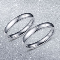 [COD]Loftily แหวนเหล็กไทเทเนียมแฟชั่น แหวนเพชรแท้ love แหวนคู่ของขวัญวันวาเลนไทน์จีนแหวนคู่