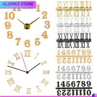 KLOMKZ 1 Set DIY เครื่องมือซ่อม อุปกรณ์ทดแทน เลขโรมัน อุปกรณ์เสริมนาฬิกาตัวเลข อะไหล่นาฬิกาควอตซ์ เลขอารบิก