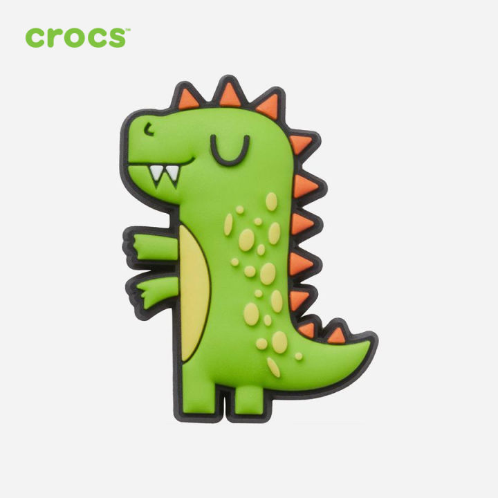 CROCS Huy hiệu jibbitz unisex Green Dino 1 Pcs 10009429 