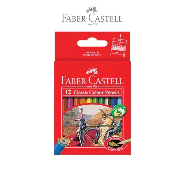 Faber Castell Classic Colour Pencils 12S Pendek Colored Pencil 12 Warna ...