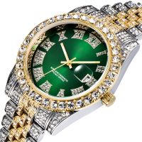 ❀❀ Huaqiangbei brand full diamond mens watch water ghost of stars calendar quartz AliExpress hip-hop micro-business supply