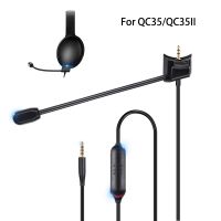 《Miss you electronic》อุปกรณ์เสริมชุดหูฟังสำหรับเล่นเกมไมโครโฟน ForQC35 QC35II Detachable3.5mm สายสัญญาณเสียงไมโครโฟนหูฟังตัดเสียงรบกวนMicrophone Accessories