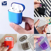 Me【จัดส่งที่รวดเร็ว】สำหรับ Apple AirPods เคสใส AirPod Candy Color Hard PC Protector