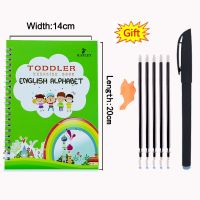 【cw】 Newest model Reusable Children Book Copybook Calligraphy English Words Handwriting Practice Writing Kids