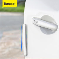 Baseus 4Pcs Auto Anti-Collision Strip Autoแผ่นกันขอบประตูProtectorขอบประตูGuardsแม่พิมพ์ตกแต่งAnti-สติกเกอร์รอยขีดข่วน