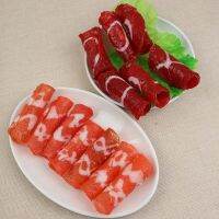 【CW】 Fake Beef Roll FoodArtificial MeatKitchen Table Decoration Dishes Show