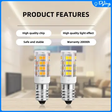 2pcs LED Fridge Light Bulb E14 3W Refrigerator Corn bulb AC 220V LED Lamp  White/Warm white SMD2835 Replace Halogen Lights