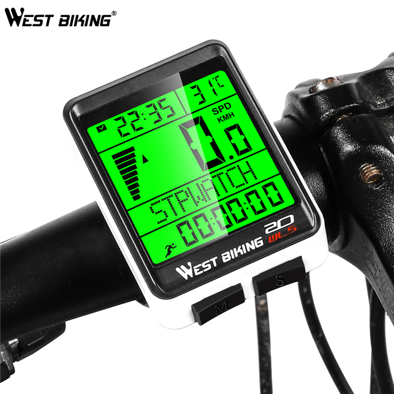 Bicycle Computer Wireless MTB Road Bike Odometer Multifunction Cycling Stopwatch 