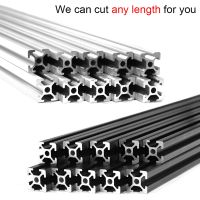 ♚♈☃ 1Piece 2 Pieces 20x20 T Slot 6mm CNC European Standard Rail Aluminum Extrusion Profile Free cut