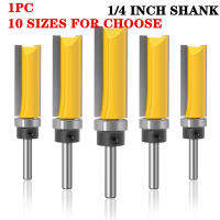 1Pc 14 Inci Shank เราเตอร์ขอบสีแดงบิต Corak Top ตัวยึดน็อตสองด้าน12 "แม่แบบใบมีด Pengilangan Kayu