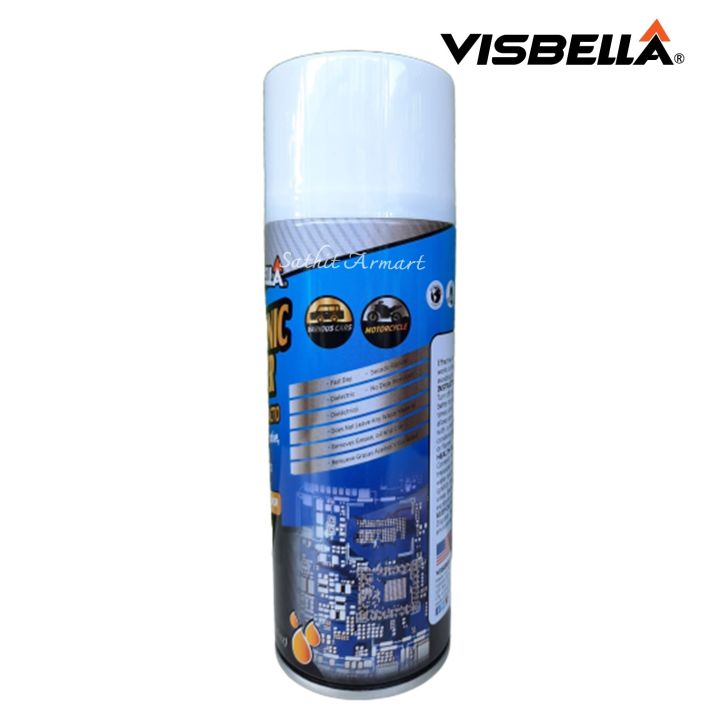 visbella-electronic-cleaner-450ml-พ่นทำความสะอาด-แผงไฟฟ้า-ล้างบอร์ด-อิเล็กทรอนิกส์-แผงวงจรไฟฟ้า-ปุ่มวอลลุ่ม-ทีวี-มีบริการเก็บเงินปลายทาง