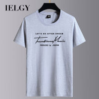 IELGY เสื้อยืดผู้ชาย,เสื้อยืด S-6XL ใหม่ฤดูร้อนรอบคอหลวมเสื้อคอตตอน